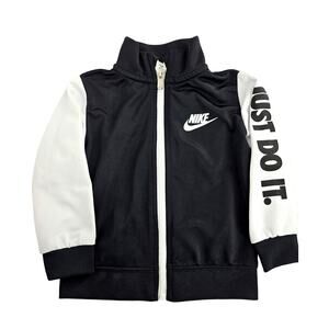 NIKE TODDLER BALLER  BLACK & WHITE JACKET – SIZE 18 MONTHS – “JUST DO IT”